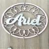 Personalized Wooden Dream Catcher with Name, Handmade Bedroom and Nursery Decor view 4