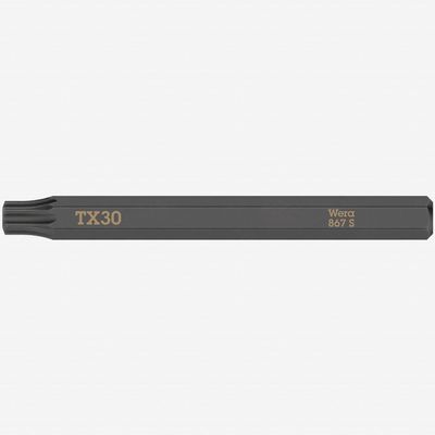 867 S TORX 30 x 70 mm 1/4-inch Bits, 5 Pieces
