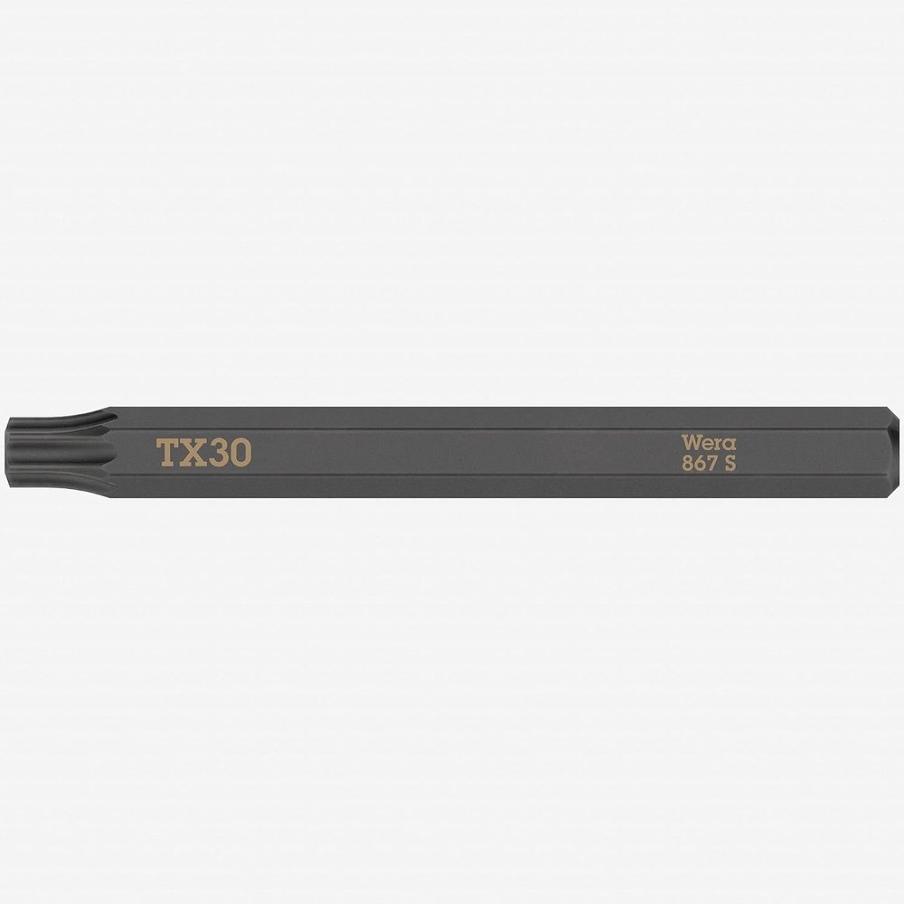 867 S TORX 30 x 70 mm 1/4-inch Bits, 5 Pieces