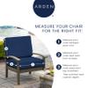 Arden Deep-Seating Outdoor Cushion Set, 61 x 61 cm, Seablue, Leala view 3