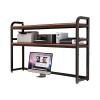 GUODDM Wooden Desk Organizer, Adjustable 2-Tier Desktop Bookshelf and Printer Stand view 3