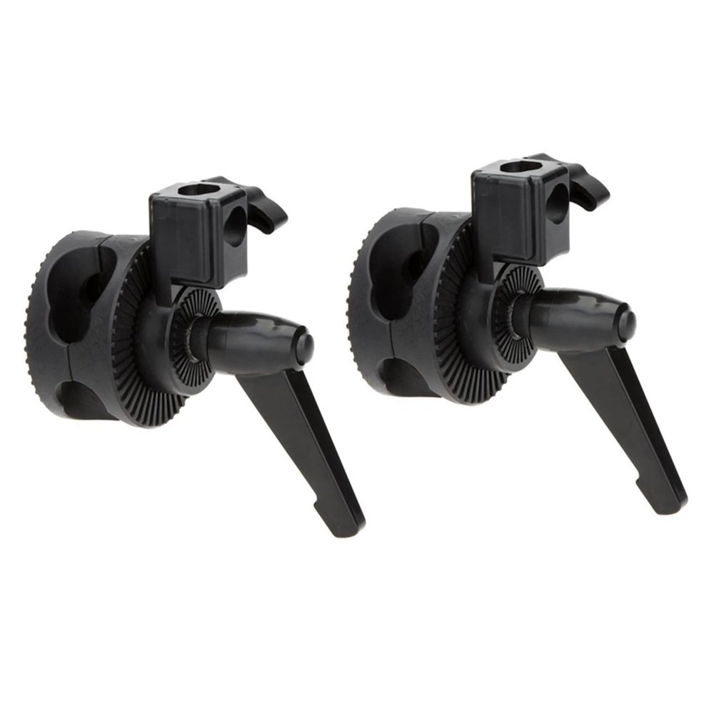 Mengmen 2-Pack Single Joint Head Clamps for Photo Studio Boom Arms and Reflector Holders