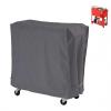 SEEDDFF Cooler Cart Dust Cover, Waterproof Grill Cover, UV-Resistant Beverage Cart Protective Cover, Outdoor Garden Rain and Snow Cover (Dark Grey) view 1