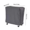SEEDDFF Cooler Cart Dust Cover, Waterproof Grill Cover, UV-Resistant Beverage Cart Protective Cover, Outdoor Garden Rain and Snow Cover (Dark Grey) view 2