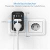 TESSAN Dual Socket Adapter with 3 USB-C and 1 USB-A, Black view 4