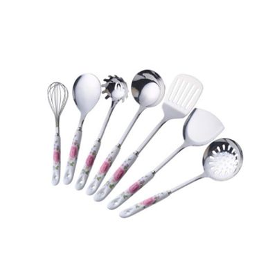 MOBEBI Stainless Steel 7-Piece Cooking Utensil Set, One Color
