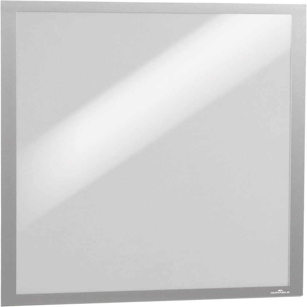 Durable DuraFrame Poster A2 Info Frame, Self-Adhesive, Silver, 505323