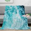 Boceoey Soft Flannel Fleece Blanket, 150 x 200 cm, Sea Blue view 1