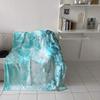 Boceoey Soft Flannel Fleece Blanket, 150 x 200 cm, Sea Blue view 2