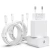 [MFi Certified] 20W USB-C Charger, 4-Pack with 2 m Lightning Charging Cables view 1