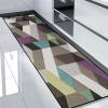 HUAXIQUE Purple Geometric Washable Runner Rug, 90 x 260 cm view 2