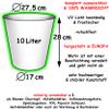 Personalized Cosmetics & Makeup Wastebasket, 10 L view 3