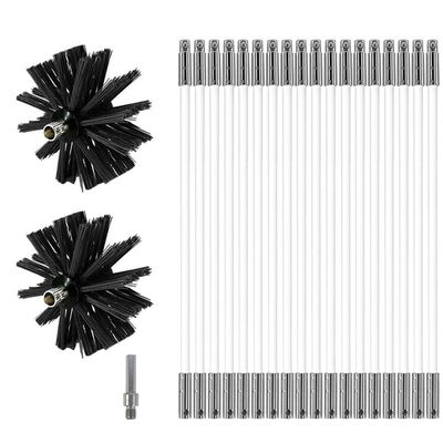 MOCNT Chimney Brush Cleaning Kit with Flexible Rods
