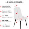 Mateju Stretch Modern Chair Covers, Washable Protective Slipcovers, 6 Pieces, Christmas 7 view 4