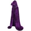 qikqik Hooded Velvet Cloak, Purple, XL view 2