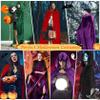 qikqik Hooded Velvet Cloak, Purple, XL view 3