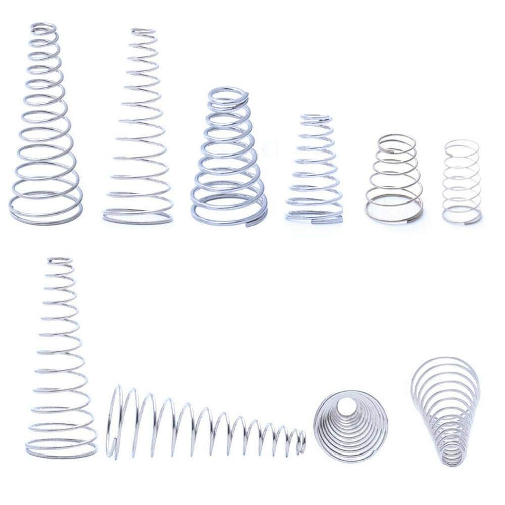 YSANO 304 Stainless Steel Tapered Compression Spring, 1.2–1.5 mm Wire Diameter