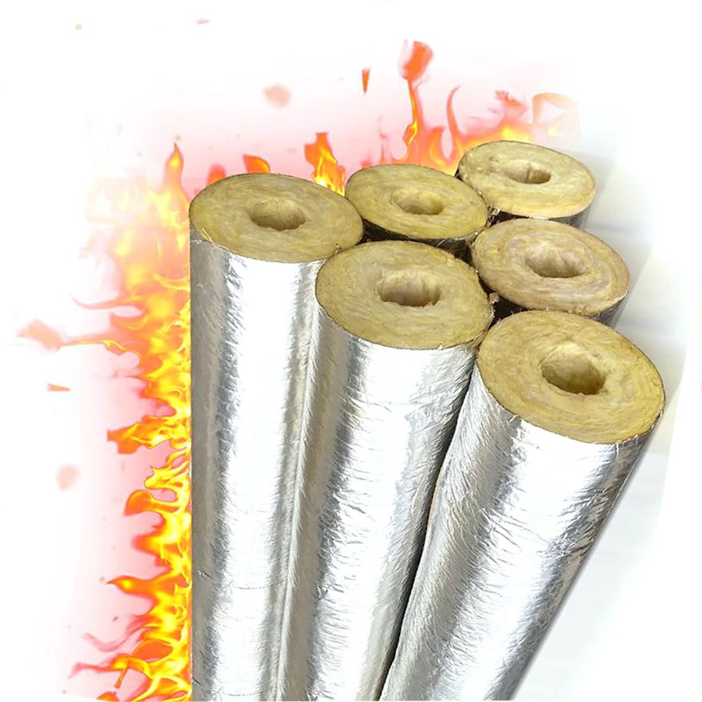 Glass Wool Pipe Insulation Sleeve, 50 mm Thick, 60 mm ID