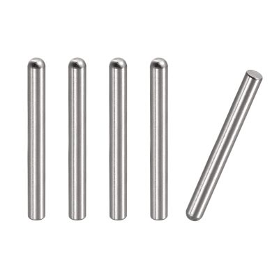 sourcing map 5-Pack 6 x 50 mm Cylindrical Dowel Pins, 304 Stainless Steel