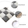 FANSU Chair Cushion, Checkerboard Seat Cushion, 40 x 40 cm, Green view 2
