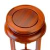 UNNS Wooden Vase Stand Base Holder, High-Foot Flower Stand, Purple Sandalwood, Red Rosewood Bonsai Shelf (Color: A) view 4