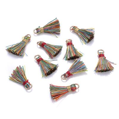 PORI 10/20/30-Piece 2 cm Cotton Tassels for Jewelry, DIY, Earrings, Keychains, Sewing and Curtain Trim
