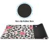 Large Rose Leopard Mouse Pad, Waterproof Desk Mat, 80 x 30 cm view 2
