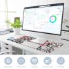 Large Rose Leopard Mouse Pad, Waterproof Desk Mat, 80 x 30 cm view 4