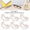 Cyrank Bunny Paper Clips, 100 Pieces, Rose Gold view 2