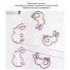 Cyrank Bunny Paper Clips, 100 Pieces, Rose Gold view 3