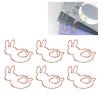Cyrank Bunny Paper Clips, 100 Pieces, Rose Gold view 4