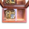 BinkeGG Play (Puppy Love) Brown Wooden Music Box Jewelry Box with Antique Lock and Sankyo Mechanism, Option: 65 Melodies view 3