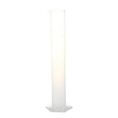 Oikabio Laboratory Set 250 mL Plastic Liquid Measuring Graduated Cylinder, Transparent, White