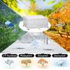 Garden Furniture Cover, Waterproof 420D Oxford Fabric, Windproof, UV-Resistant, Silver, 230 x 220 x 150 cm view 4