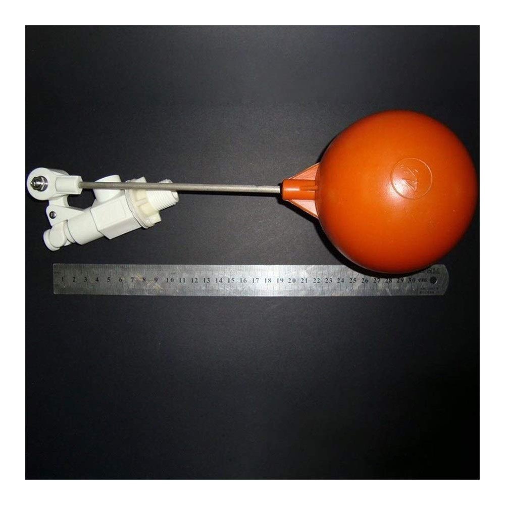 TANGJIANCHENG Vertical/Horizontal Dual Float Valve for Cold/Hot Water Tanks, 1 Pc (3/4 in, White)