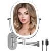 FUNTOUCH Rechargeable Lighted Makeup Mirror, 1X/7X Magnification view 1