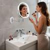 FUNTOUCH Rechargeable Lighted Makeup Mirror, 1X/7X Magnification view 2