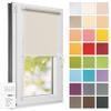 Estika No-Drill Roller Blind 105 x 220 cm Pearl, Semi-Transparent view 1