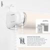 Estika No-Drill Roller Blind 105 x 220 cm Pearl, Semi-Transparent view 2