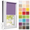 Estika No-Drill Roller Blind 95 x 120 cm, Pastel Amethyst, Semi-Transparent view 1