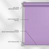 Estika No-Drill Roller Blind 95 x 120 cm, Pastel Amethyst, Semi-Transparent view 3