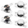 PATIKIL 5 Pcs 130°C/266°F 10A Normally Closed Thermostat NC KSD301 view 1