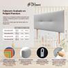 DHOME Buttoned Headboard, Upholstered Faux Leather or Acualine Fabric, 110 x 105 cm view 4