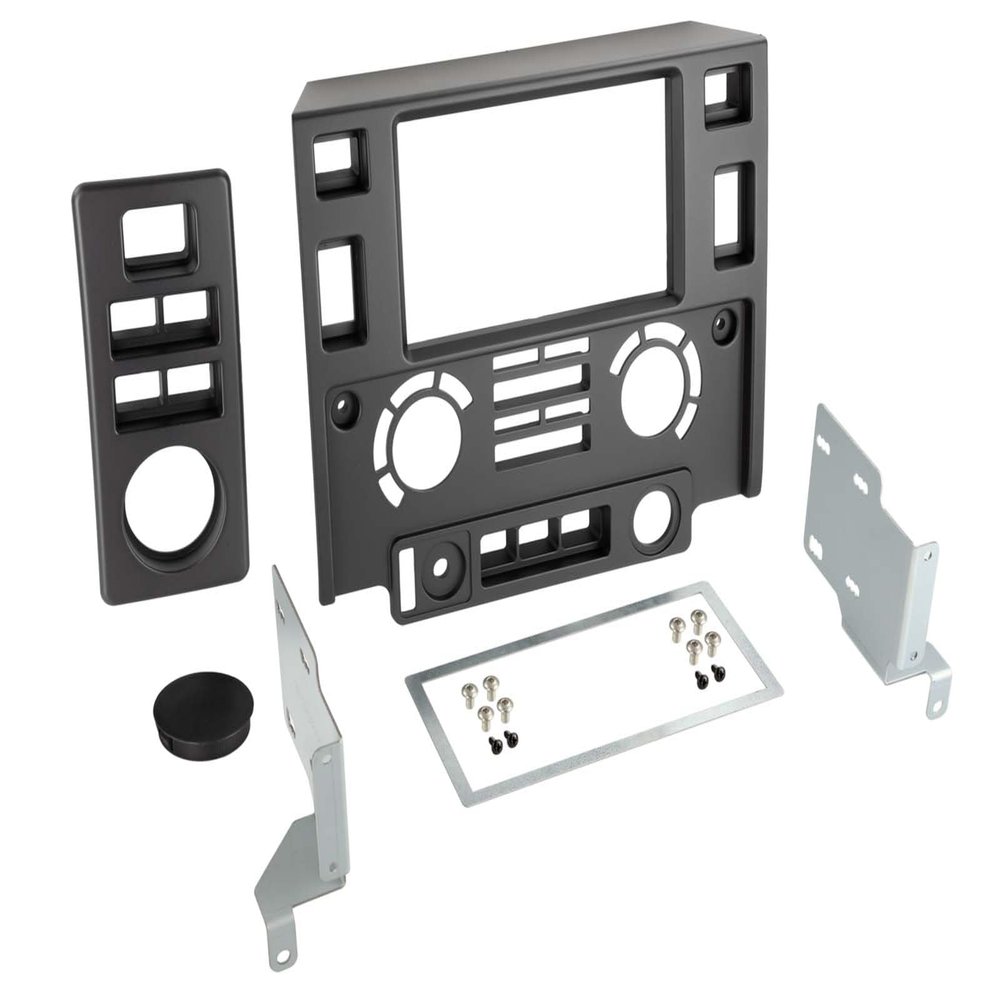 ACV Double-DIN Installation Frame for Land Rover Defender (LD, 2007–2016) – Black