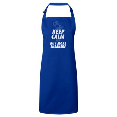 Fabulous Premium Kitchen Apron Blue Keep Calm and Buy More Sneakers Sneakerhead Collection Shoes Hobby Kicks
