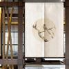 Odot Japanese Noren Doorway Curtain, Khaki Bird, 75 x 150 cm view 1