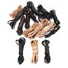 YOUTAI 2 m Brown and Black Flat Genuine Leather Cord for Necklaces, 2–8 mm, DIY Jewelry Making view 2