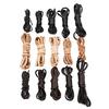 YOUTAI 2 m Brown and Black Flat Genuine Leather Cord for Necklaces, 2–8 mm, DIY Jewelry Making view 3