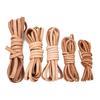 YOUTAI 2 m Brown and Black Flat Genuine Leather Cord for Necklaces, 2–8 mm, DIY Jewelry Making view 4