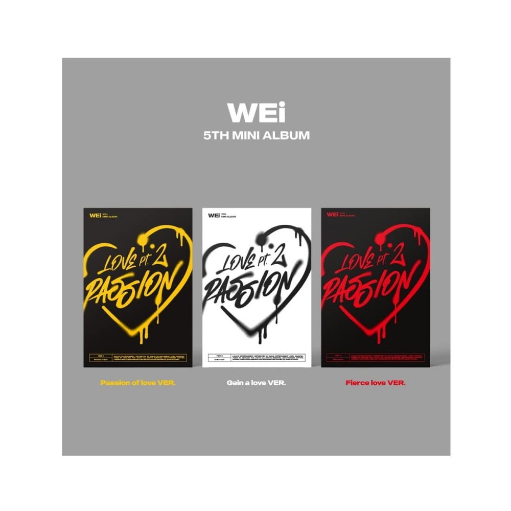 WEi - Love Pt.2: Passion 5th Mini Album + Folded Poster (3-Version Set, 3 Posters)